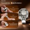 Mini Dog Head Keychain Foldable Nail Cutter Stainless Steel Nail Clippers Rotary Toenail Fingernail Manicure Trimmer Travel Tool