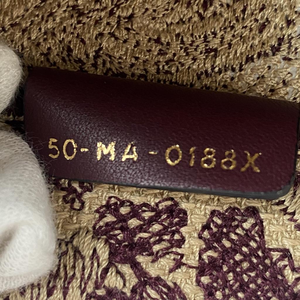 Used Christian DiorTote Bag Bordeaux series/Red Tea Canvas Women
