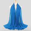Hot Malaysian Indonesian Pearl Chiffon Stone Edge Turban Spring and Summer Long Women's Hijab Scarf 70x180cm