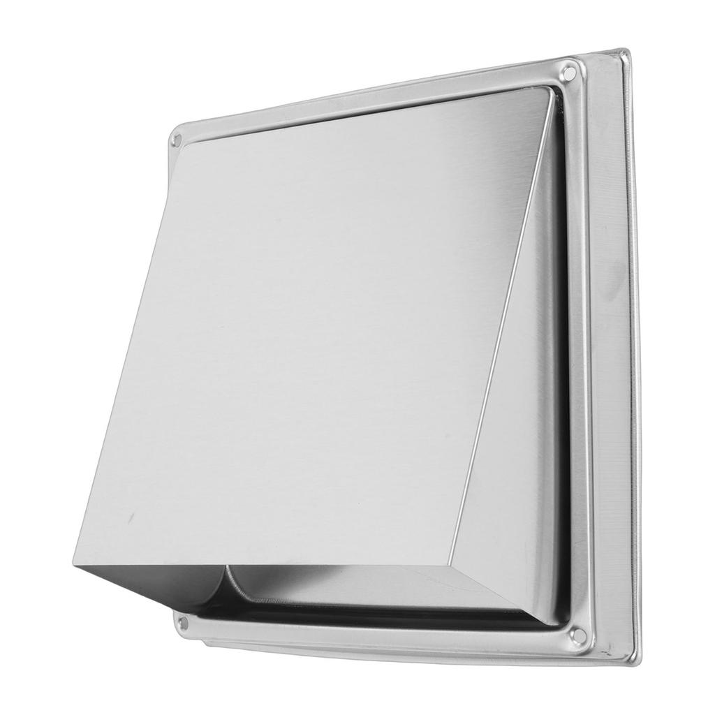 4 Inch Dryer Vent Cover Stainless Steel Exterior Wall Dryer Exhaust Cover with Buffer Plate and Sealing Gasket Grille