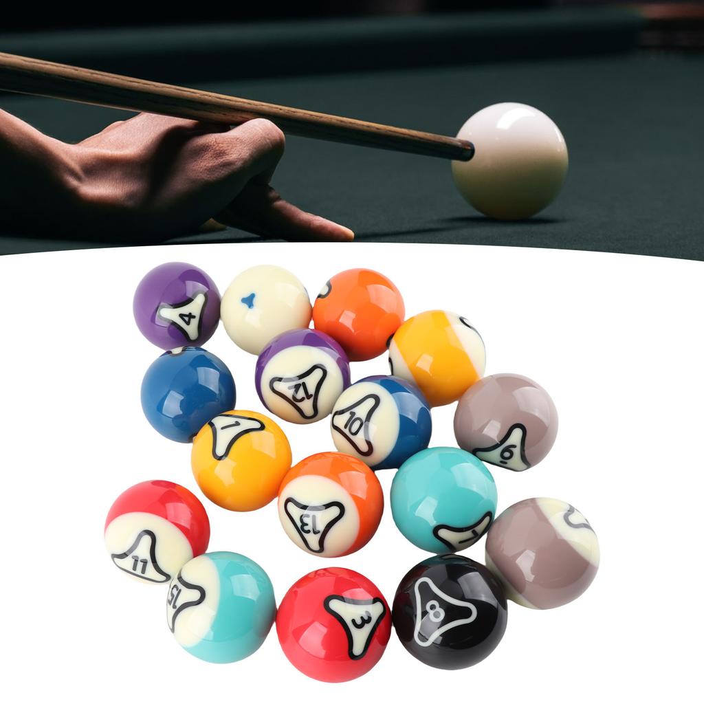 Billiard Balls Set US  Pool Ball Resin 57.2mm Dia for Tournament Practice Billiard Balls Set Pool Ball Set Pool Balls