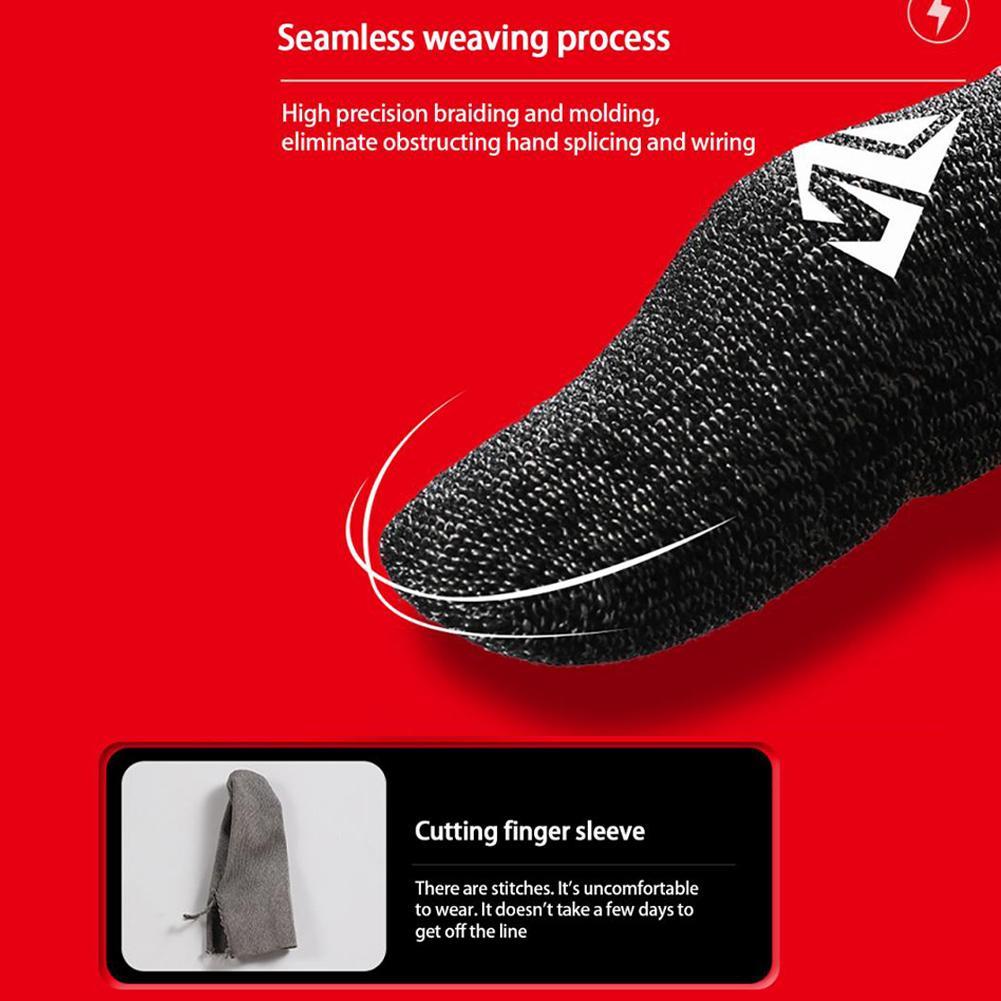 Mobile Game Fingertip Gloves For PUBG Gamer Sweatproof Anti-slip Touch Screen Finger Sleeve Breathable Gaming Finger Cover