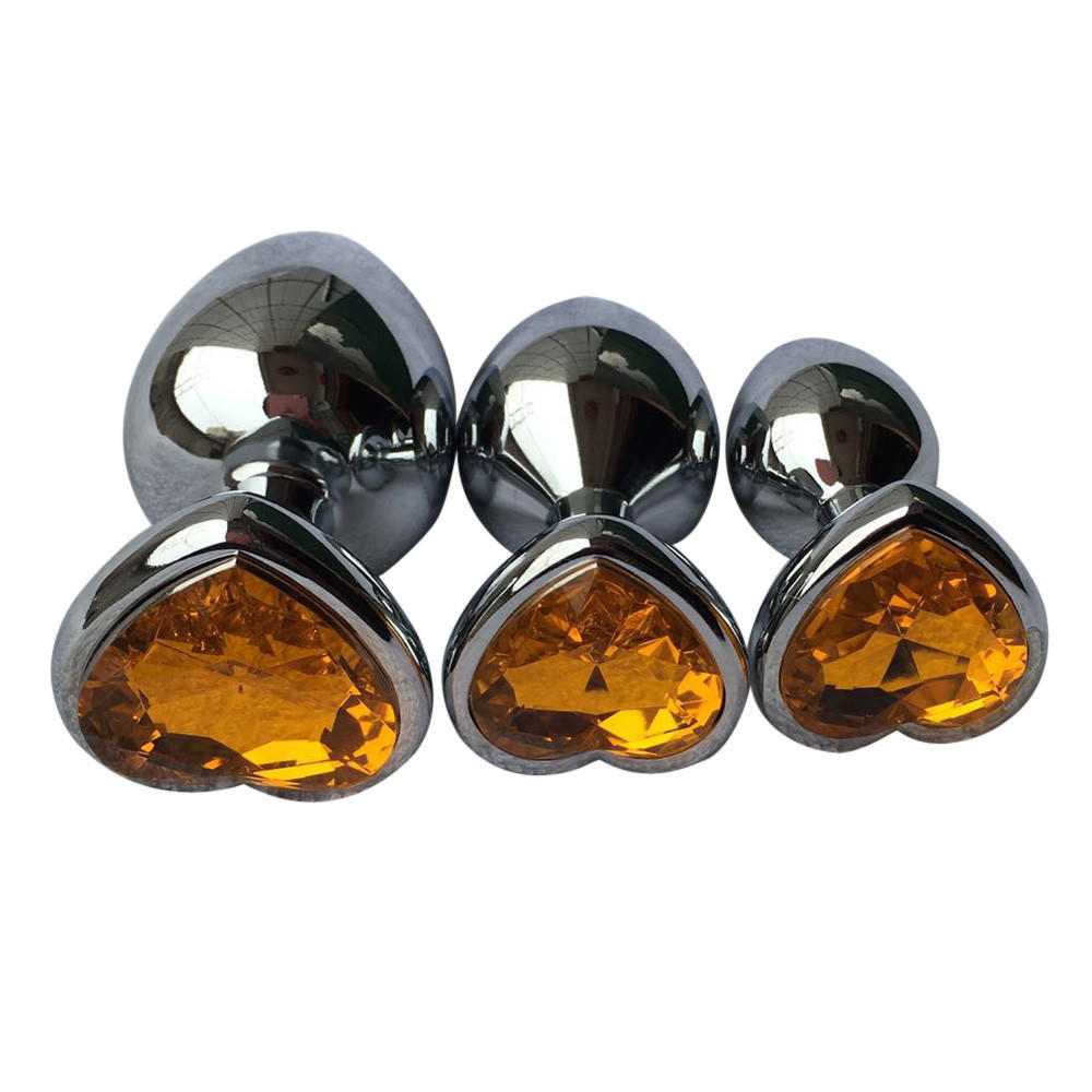  Crystal  Colour Metal Backyard Stainless Steel Plug Anal Hitch