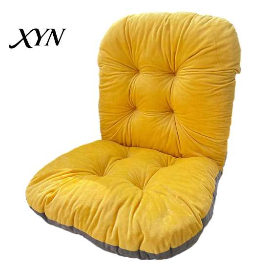 Plush Seat Cushion for Long Sitting Chair with Back Support, Desk Dorm Room Pad Ties, Non-slip Office Dining And Gaming Chairs Comfortable Study
