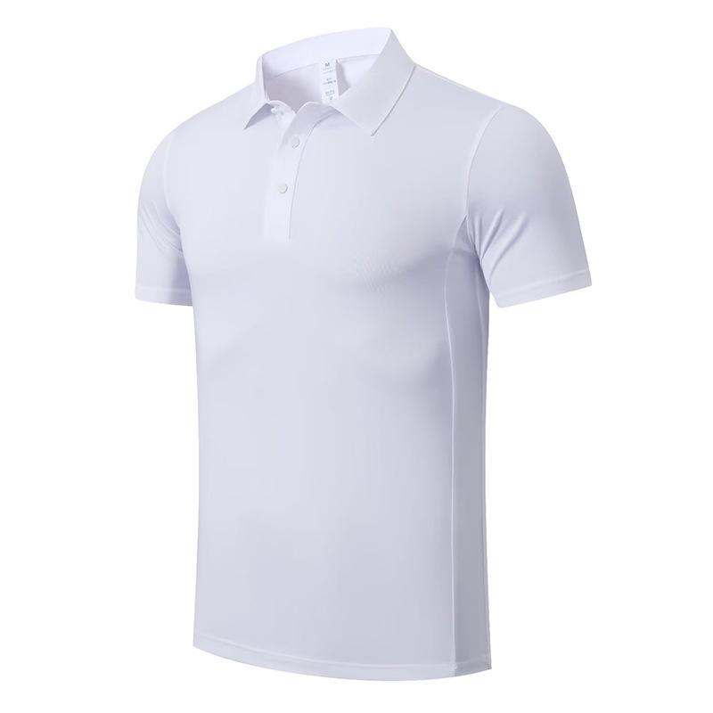 Men's Cross-Border Milk Silk Lapel Polo Shirt - Short Sleeve Sports & Running Top