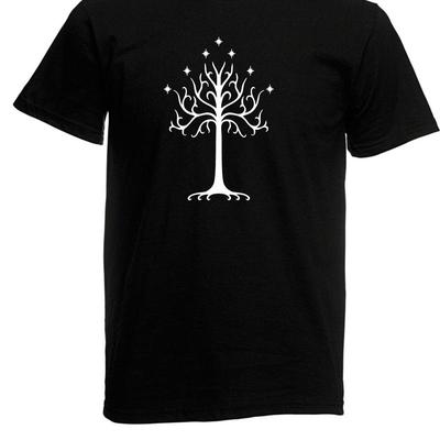 Mens White Tree Gondors T-Shirt Size Up To 5XL
