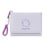 Bear Printed Wallet Ins Female Multifunctional Cute Student Storage Card Pack Triple Fold Lanyard Wallet