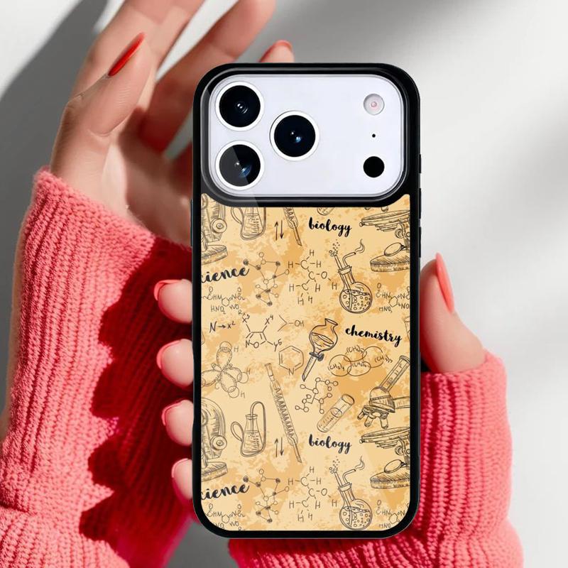 Biology and Chemistry Phone Case for iPhone 17 16 15 14 13 Pro Max Back Cover for 12 11 Pro Coque