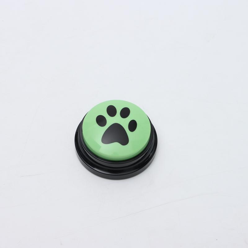 Pet Communication Button Dog Toys Recordable Pet Speaking Training Dog Talking Button Cute Claw Print Pattern Dog Accessories