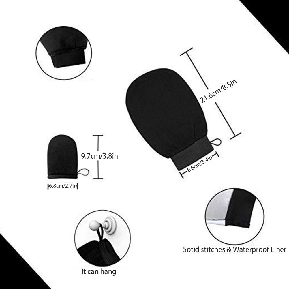 4er-Set Bräunungshandschuhe Körper Selbstbräunungsapplikator Wiederverwendbarer Selbstbräunungshandschuh Creme Lotion Mousse