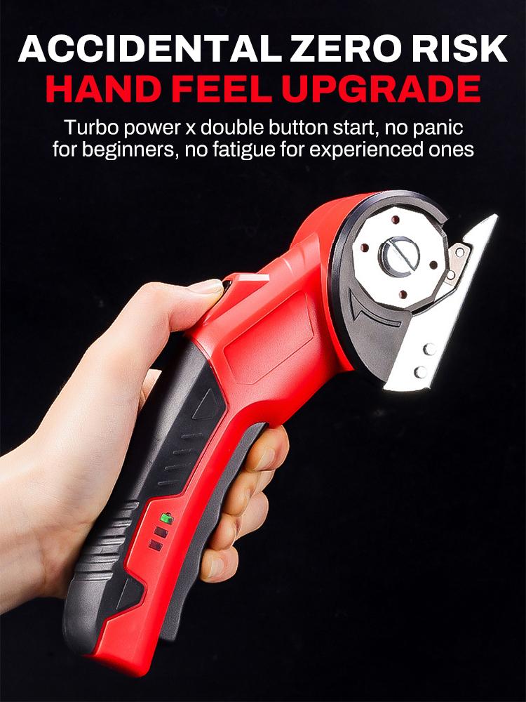 Cordless Electric Fabric Scissors With 5 Replacement Blade Cardboard Cutter Portable Home Tailor Electric Fabric Cutting Machine
