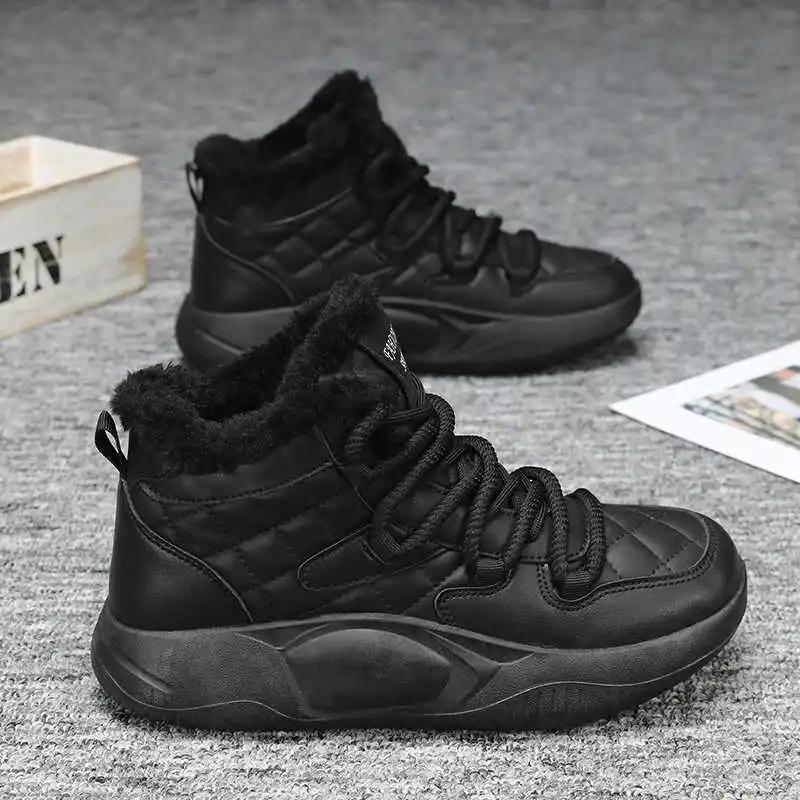 Fashion Snow Boots Non-slip Brand Sneakers For Women Casual Flat Shoes Womens Luxury Women's Moccasins Sport High Quality In Offers