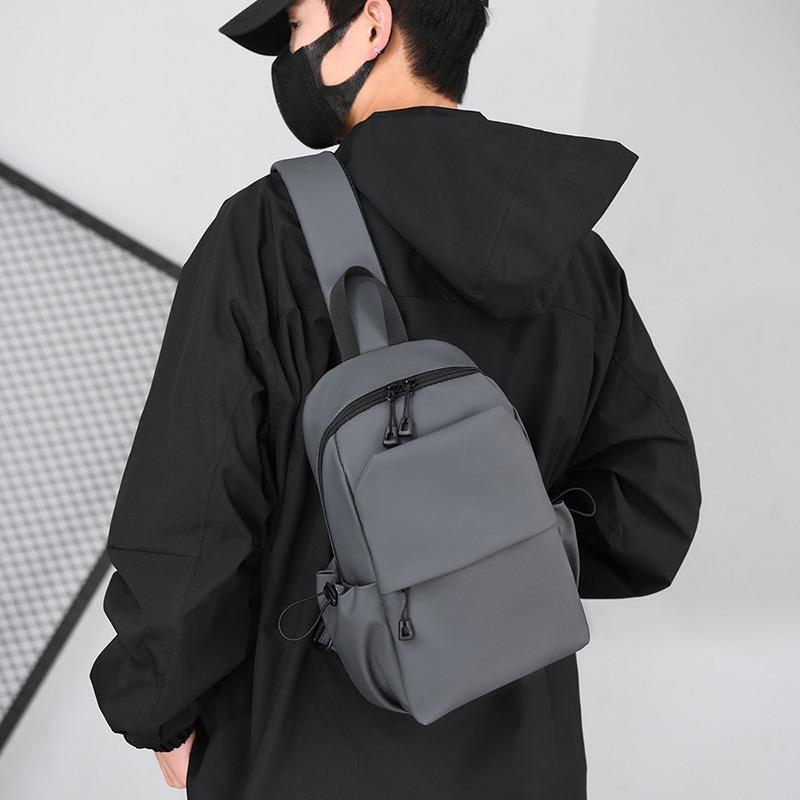 New breast bag men's casual messenger bag versatile fashion men's large-capacity trendy brand shoulder satchel