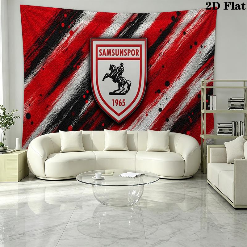 Samsunspor Wall Tapestry Aesthetic Wall Hanging Printed Fabric Blanket Decorative Tapestries for Bedroom Living Room Home Decor