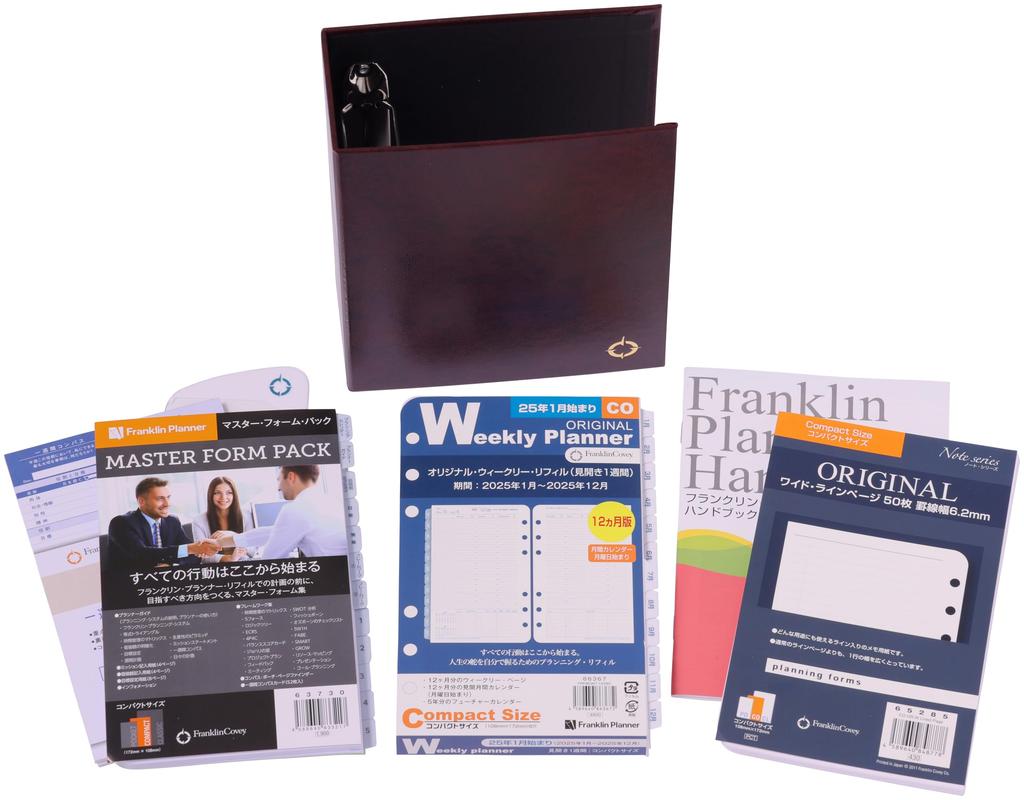 Franklin Planner Refill Kit, Weekly Spread, 2025, January Start, 12-Month Edition, Compact Size, 86355