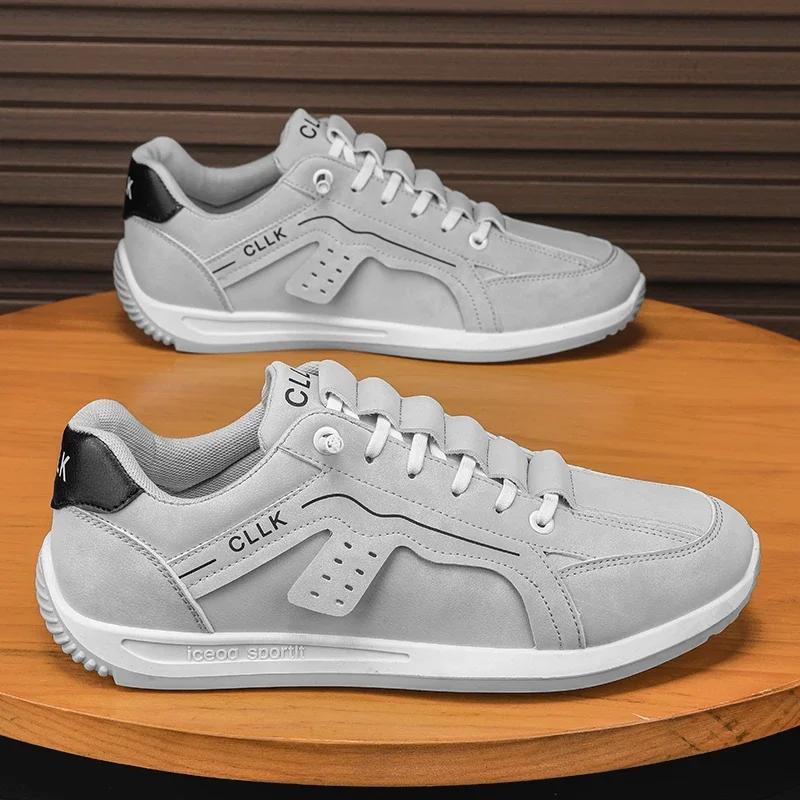 Autumn 2026 New Breathable Men Shoes Male Flat Shoe High Quality Men's Sneakers Leather Casual Shoes Sneakers Women