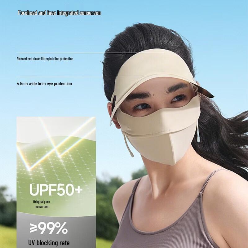 Beneunder Women's UV Protection Face Mask with Brim