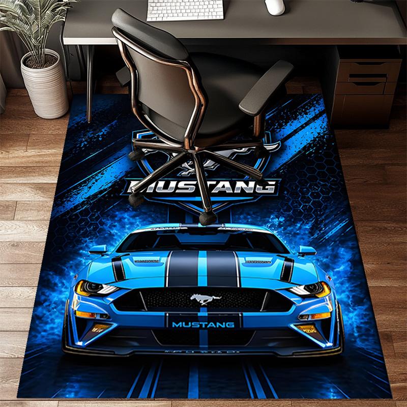 1PC Mustang Carpet Floor mat, Anti-slip mat Chair rug For livingroom,Bedroom, doormat home decor Gift Christmas Gifts