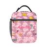 Cute Axolotl Lunch Bag Portable Lunch Box Child School Print Cooler Bag Casual Waterproof Thermal Lunch Bags