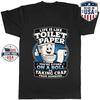 Toilet On A Roll Graphic T-Shirt Funny Bathroom Pun Saying