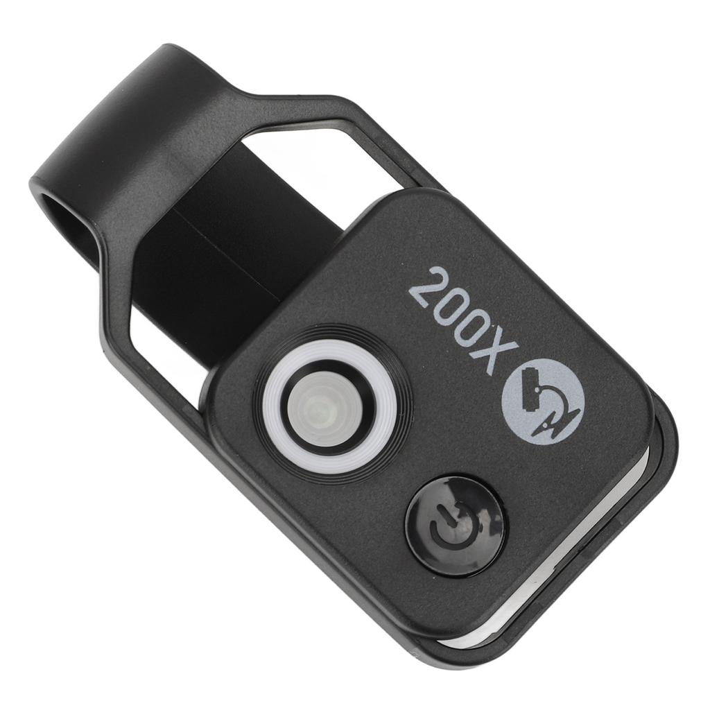 200X Phone Mini Pocket Microscope Clip Design Phone Microscope with LED Light CPL for Jadestone