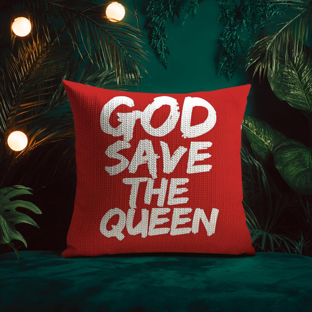 The Queen Fashionable And Luxurious Design Cushion Cover Silky elegant Comfort Sofa Bed Invisible zipper Beach pillowcase