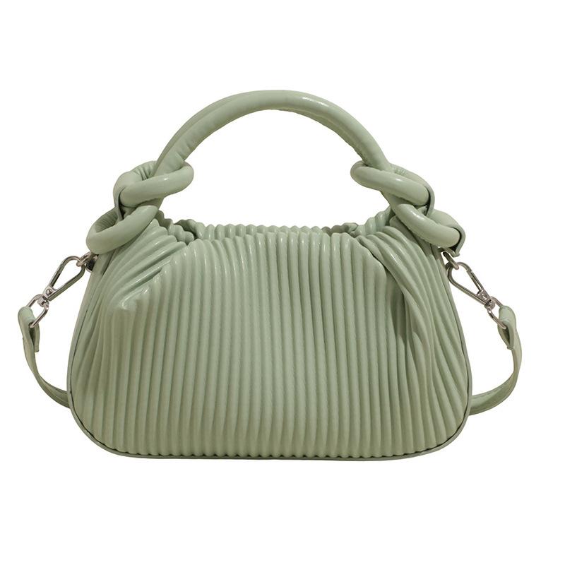 New Casual Handbag Women's Bag Fashion Pleated Versatile Shoulder Messenger Bag