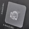10 Pcs Transparent Wall Hook Strong Self Adhesive Door Wall Hangers Hooks Suction Heavy Load Rack Cup Sucker for Kitchen Bathroom