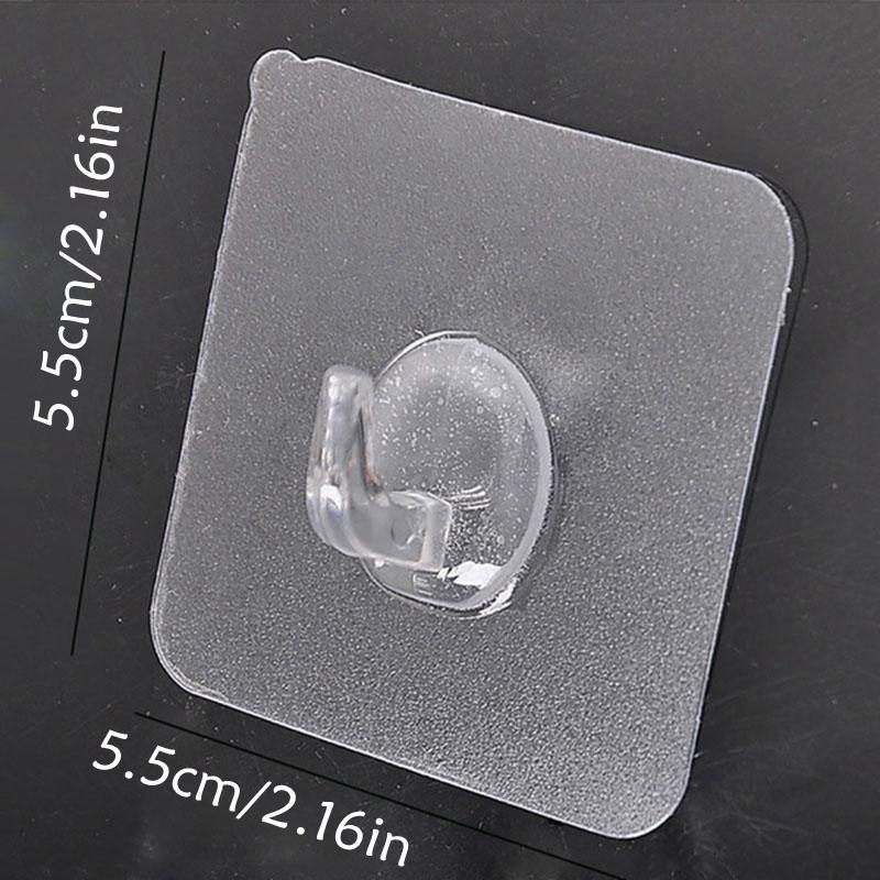 10 Pcs Transparent Wall Hook Strong Self Adhesive Door Wall Hangers Hooks Suction Heavy Load Rack Cup Sucker for Kitchen Bathroom