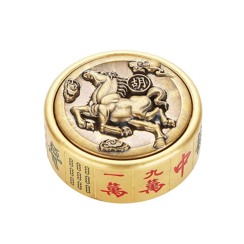 Gossip Fisch Fingerspitzenkreisel Reiner Kupfer Ffingerkreisel Rotierender Mahjong Fingerspitzenkreisel Dekompressions-Fingerspielzeug