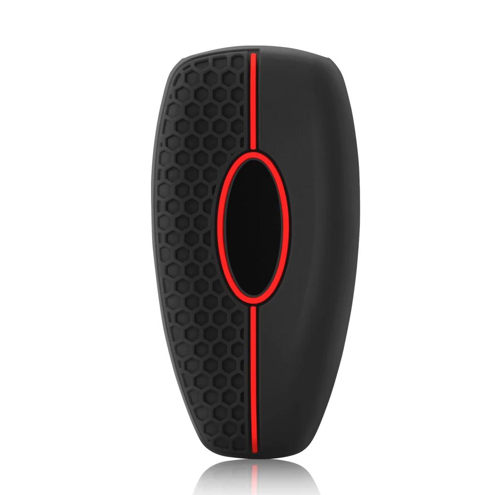 3 Button Car Smart Key Case Cover Bag For Ford C-Max Mondeo Kuga Fiesta Titanium Ford Focus 3 4 ST MK3 MK4 Car Fob Bag
