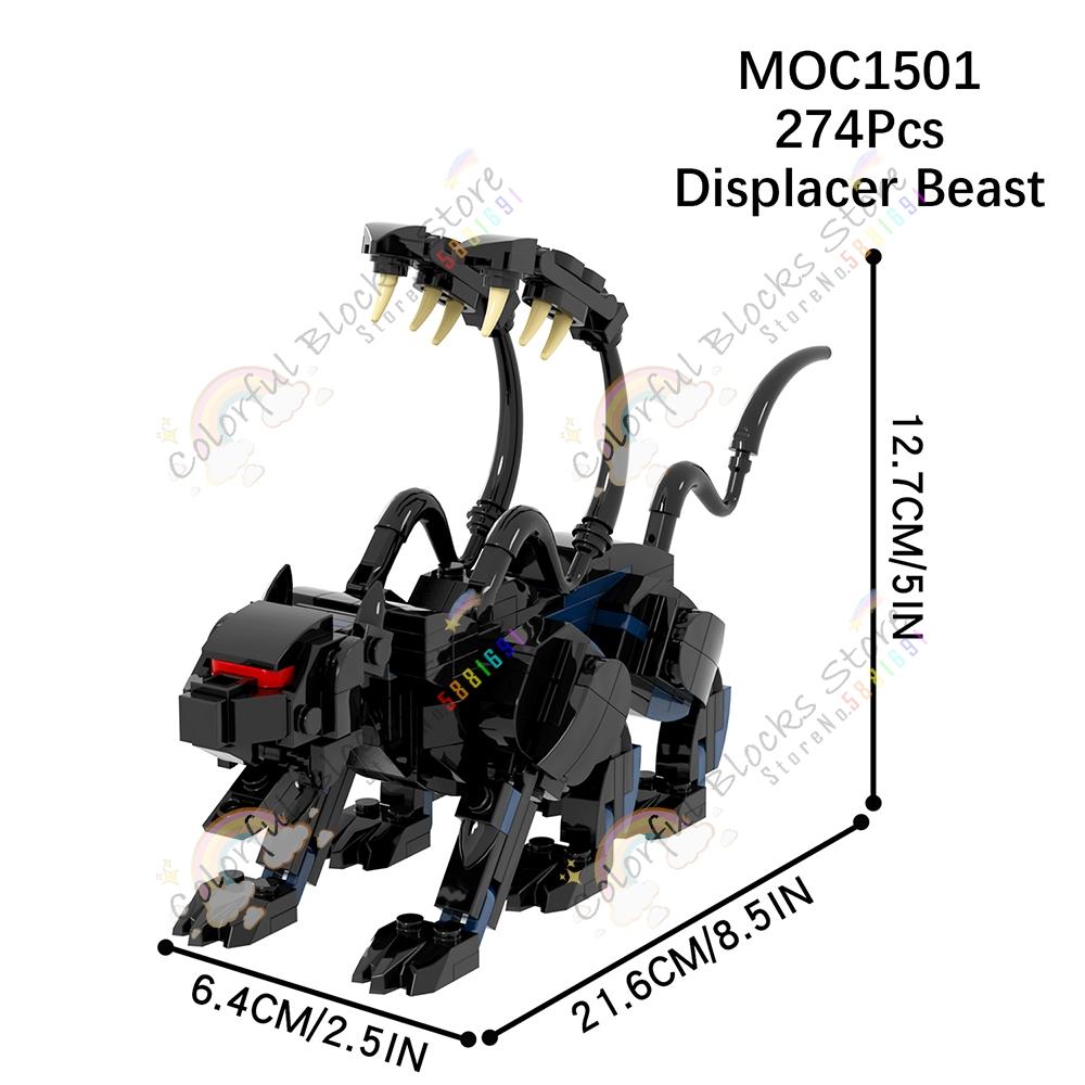Game Series D&D MOC Building Blocks DIY Mimic Chest Beholder Displace Monster Dice Tower Model Assembly Bricks Toys For Children