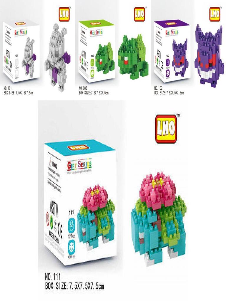 Nano Block Pokemon Diamant Mini Bouwstenen Speelgoed Pikachu Charizard Eevee Snorlax Mewtwo En Charmander