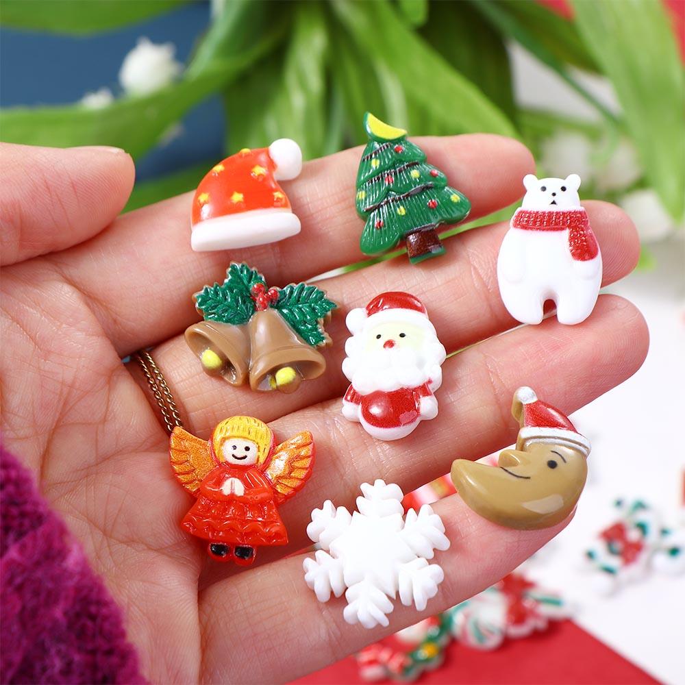 Manicure Accessory Craft Supplies Christmas Nail Charms Resin Pendant 3D Nail Art Decoration