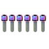 6Pcs Portable for M5x18 Titanium Alloy Mountain Bicycle Road Bike Stem Screw High Strengthcolorful
