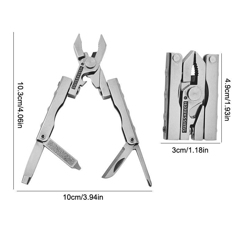 

Stainless Steel Tool NOutdoor Multifunctional Knife Pliers Tools Wild Portable Screwdriver Wire Cutters Bottle Opener Nail File