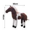 New Lifelike Simulated Horse Plush Toy Soft Plush Simulated Forest Animal Toy Cotton Realistic Stuffed Doll Room Decor