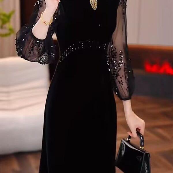 Le Lis Elegant French Embroidered Evening Gown Dress - 2026 Spring/Summer Collection