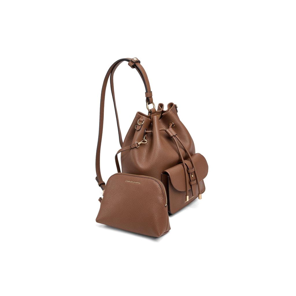 Charles & Keith Mini Ck 26 Summer Minimalist Drawstring Backpack Women Backpack CK2-60151619