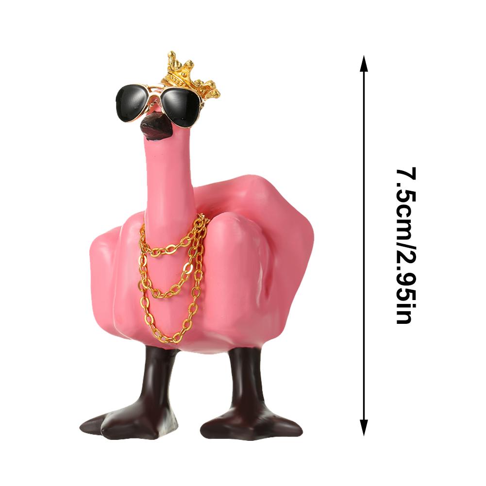 Middle Finger Figure With Legs Middle Finger Cute Duck Figurine Sculpture Middle Finger Home Desktop Ornament Garden Decoration