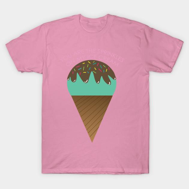 

Футболка женщины You Are The Sprinkles On My Ice Cream Harajuku Печать Кавайи футболка Летний короткий рукав женский футболка Top Tee S