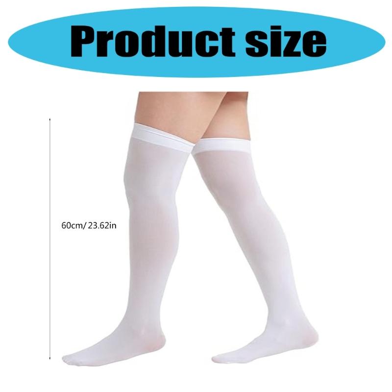 Womens Thigh High Stockings Nylon Stockings Halloween Cosplay Costume Over the Knee Socks Long Tube Stockings Hosiery