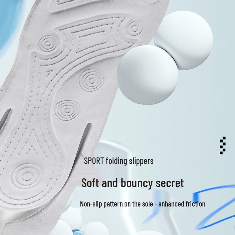 Damen Faltbare Rutschfeste Reisehausschuhe für Schwimmen, Strand und Geschäftsreisen