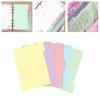Rainbow Patterned Index Pages For Binders Easy To Rearrange Sections Ideal For Classifying Important Paper
