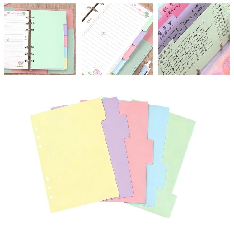 Rainbow Patterned Index Pages For Binders Easy To Rearrange Sections Ideal For Classifying Important Paper