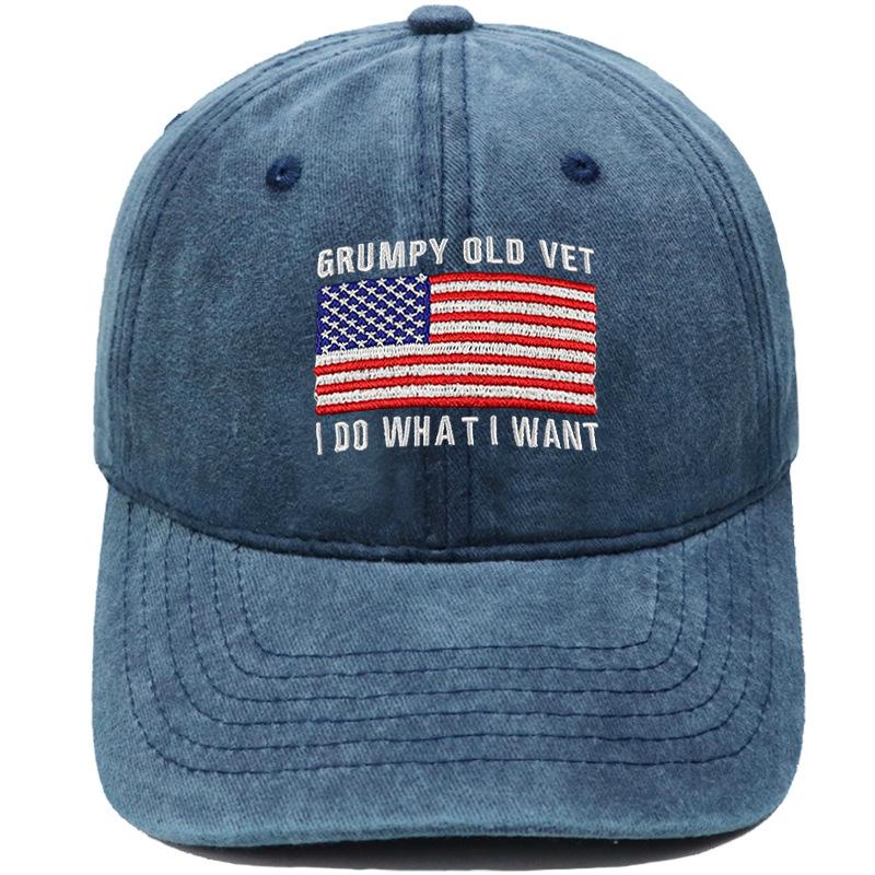 DON T LET THE OLD MAN IN Embroidered baseball cap retro dad hat European and American men's and women's casual