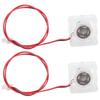 2Pcs 3D Printer Cooling Fan for V6 Hotend LED Light Transparent Industrial Supplies 251012V