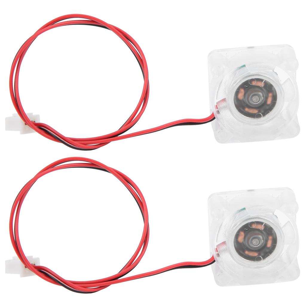 2Pcs 3D Printer Cooling Fan for V6 Hotend LED Light Transparent Industrial Supplies 251012V