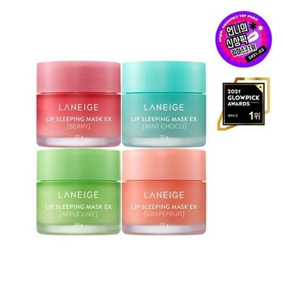 Laneige Mascarilla para Dormir para Labios 20g (Chocolate con baya, pomelo, manzana, lima y menta), Cosmética coreana
