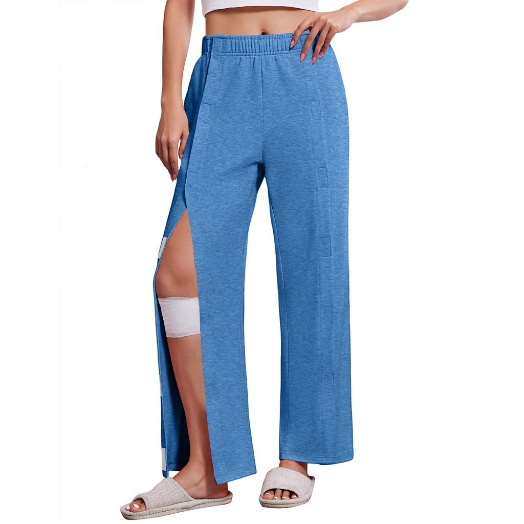 Damen - Auswärtshose mit Seitentaschen für Hüfte, Knie und Bein, leicht zugänglich, Sportliche Hose
